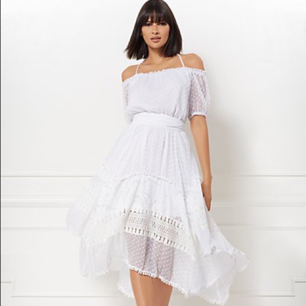 JOY OFF-THE-SHOULDER DRESS - EVA MENDES COLLECTION
